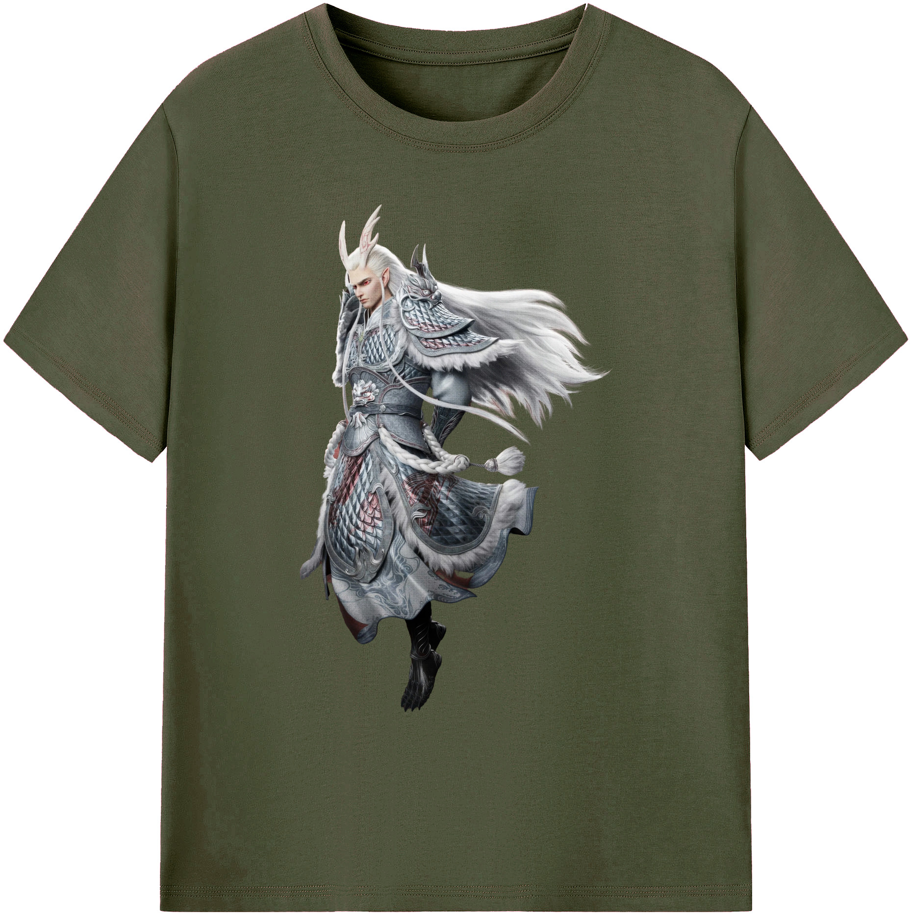 （画像用） Ne Zha 2 ナタ 魔童の大暴れ 綿100％ メンズ半袖Tシャツ｜肌触りやわらか＆通気性